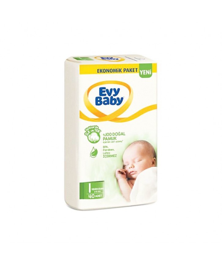 Evy Baby 2 Numara Eko Bebek Bezi Mini 38li Paket