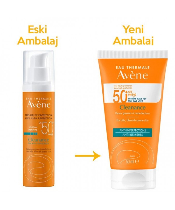 Avene Cleanance Solaire Tinted Spf 50 50 ML Yağlı Ciltler İçin Renkli Güneş Kremi