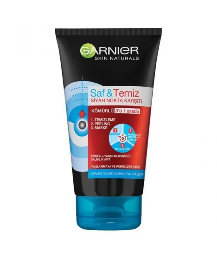 Garnier 150 ml Saf Temiz 3 In 1 Arada Temizleyici Maske